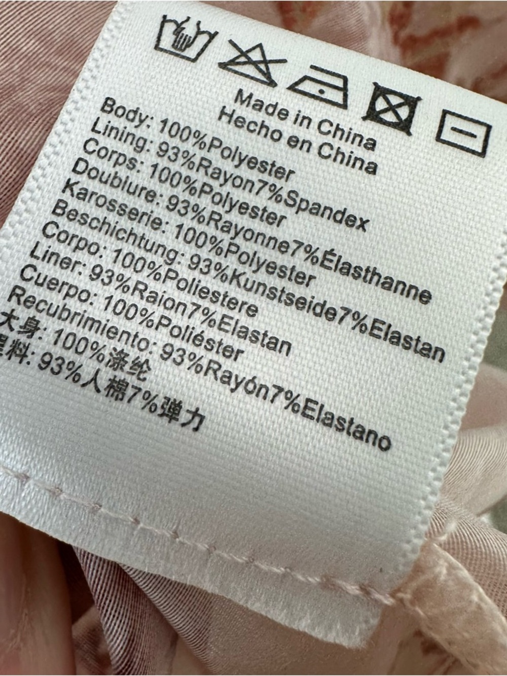 V. Chapman pink Lily Floral elastic ruched ruffle Midi Dress SZ 0 - Picture 5 of 7